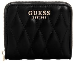 GUESS Geldbörse Valla Zip Around Wallet Black schwarz