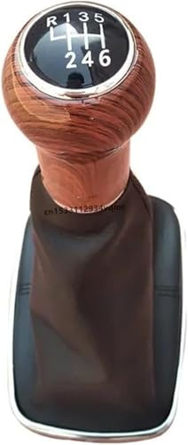Genérico Cubierta de la palanca de cambios Pomo de palanca de cambios para VW para Golf 4 para MK4 (1999-2005), 12 mm(6 speed)
