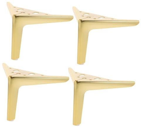 Operitacx 4 pezzi Gambe Triangolari in Acciaio Inox per Mobili Piedini di Ricambio per Armadi e Comodini Altezza Design Moderno e Robusto per Soggiorno e Camera da Letto