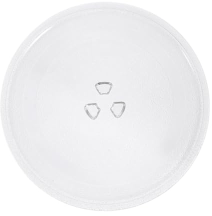 Toyvian Mikrowellen Drehteller Glasplatte Aus Dickem Umweltfreundlichem Glas 24,5cm Für Mikrowelle Kompatibel Stabiler Mikrowellenteller Zubehör