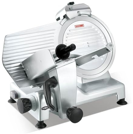 KWS Commercial 420W Electric Meat Slicer 12 Frozen Meat Deli Slicer Restaurant and Home Use [ETL, NSF Certified] (Safety Locks with Stainless Steel Blade, 12-Inch Blade)