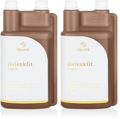 Alpurial Gelenkfit – Ergänzungsfuttermittel für Pferde bei hoher Belastung von Gelenken – mit MSM, Hyaluron & Glucosamin – vom Tierarzt entwickelt (Packung mit 2)