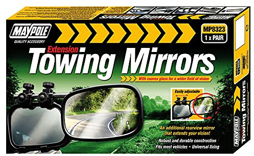 Maypole MP8323 Convex Caravan Mirrors, Set of 2