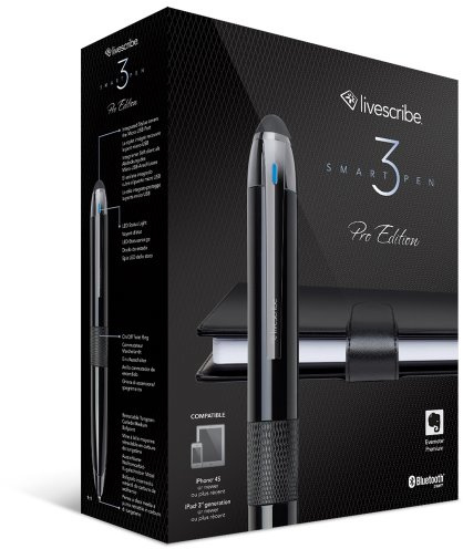 Livescribe 3 Smartpen Pro Edition for Android & iOS Tablets and Smartphones