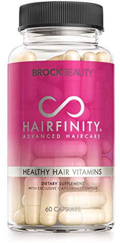 Hairfinity Hair Vitamins - Scientifically Formulated with Biotin, Amino Acids, and a Vitamin Supplement That Helps Support Hair Growth - Vegan - 60 Veggie Capsules (1 Month Supply)