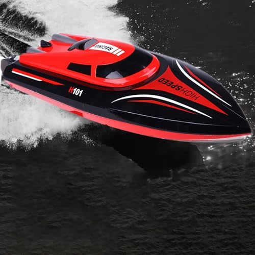 SOWOFA Bateau de course télécommandé de 43,4 cm haute vitesse 30 km/h, grand moteur servo hors-bord automatique pour adultes de 14 ans et plus