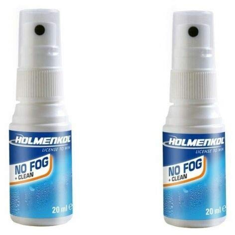 Holmenkol 1-2-3er NoFOG Brillenreiniger Reinigungsspray Optikgläser Sport Sonnen Brille Kamera Glas antibeschlag (2x20ml (=40ml))