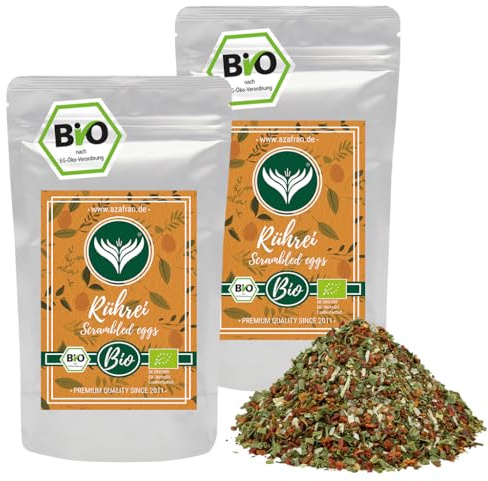 Azafran Bio Rührei Gewürz Pulver/Gewürzzubereitung Deluxe Mix 500g