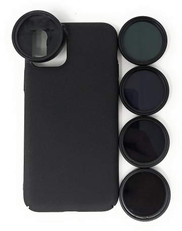 System-S ND Filter 37 mm Set Neutral Density Filter with Case for iPhone 11
