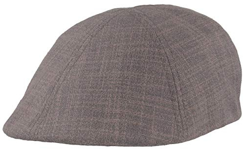Breiter Herren Schiebermütze, Flatcap, Schirmmütze aus Baumwolle, Mehrteilig mit flexiblem Schirm