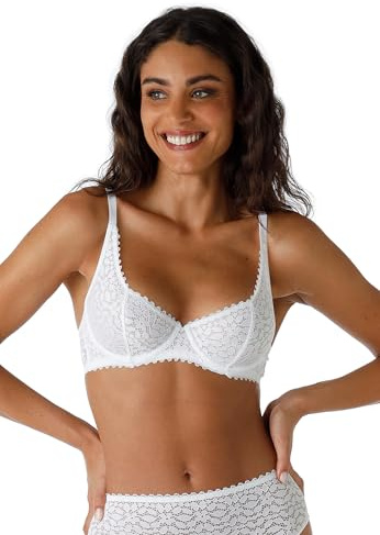 Lovable Reggiseno con Ferretto in Pizzo Elastico | Coppe Taglio a Due | Sostegno, Comfort Quotidiano e Femminilità | Value Elegance Donna