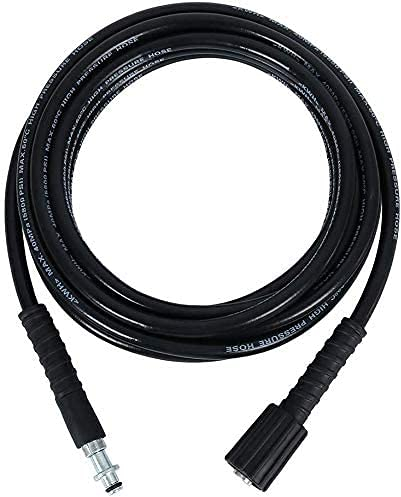 10M/32FT High Pressure Washer Hose, Click Bayonet to M22 & C-Clip Type Quick-Connect Replacement Hose Pressure Washer Drain Pipe Tube Extension Cleaning Kit for Karcher K2 K3 K4 K5 (10m)