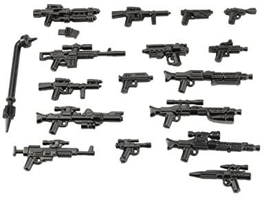 BrickArms Star Wars™ Blaster Vector Waffenset | Enthält 17 Waffen | Kompatibel mit Minifiguren | Hohe Qualität - Made in USA