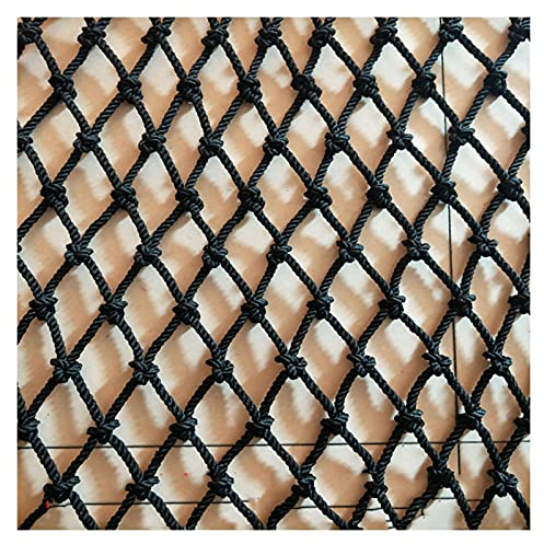 WYYZH Dekoratives Nylon-Seilnetz Balkon Geländerabdeckung Wand-Dekonetz Außengeländer-Sicherheitsnetz Balkon Haustier Hund Katze Defend Geländer Treppe Zaun Color : 8cm mesh, Size : 6x8m(20x26ft)