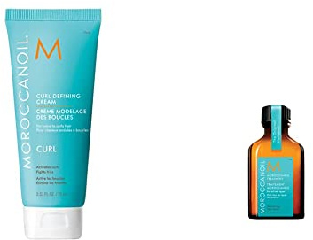 Moroccanoil Treatment, 25ml (Pack of 1) & Curl Defining Cream, 75 ml
