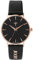 JOOP! Armbanduhr Damen Quarzuhr Analog, mit Leder Armband, Schwarz, 5 bar Wasserdicht, End of Life System, Kommt in Uhren Geschenk Box