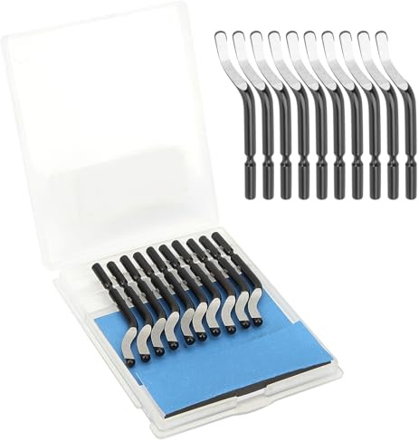 Deburring Blades Only, 20pcs BS1010 Deburring Blades, Deburring Tool Replacement Blades for Scraping PVC Plastic Iron