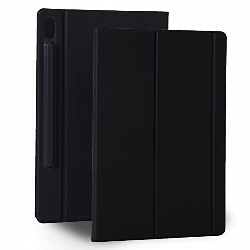 Hülle für Galaxy Tab S6 10,5 Zoll 2019 (Modell SM-T860/T865/T867), Starke Magnetische Abdeckung Mit S-Stift-Halter, Schlank Und Leicht,Schwarz