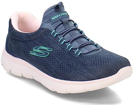 Skechers Women's Summits Sneaker, Navy, 7 UK Wide