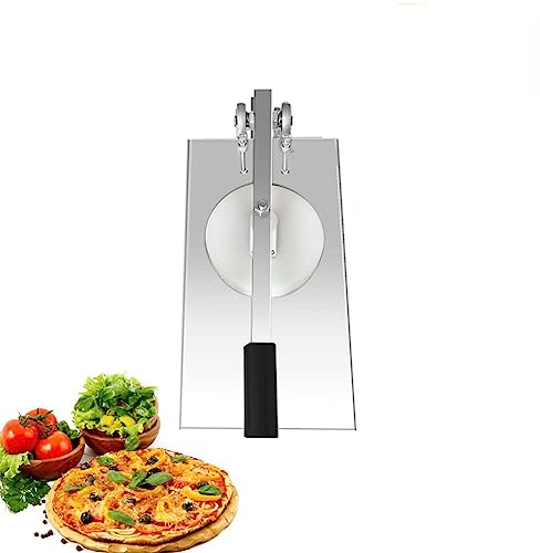 OPSREY Manual Dough Press Machine, Commercial Stainless Steel Pizza Dough Press Machine, with Extension Rod, Kitchen Tool Pizza Press Machine for Pizza, Tortilla, Dosa 20cm