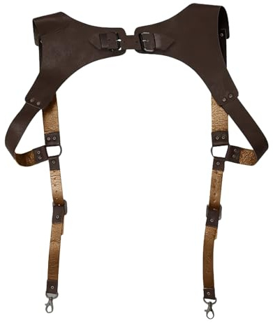 haiaxx Bretelles en Cuir PU pour Hommes, Harnais Vintage pour Hommes, vêtements Punk, Sangle de Poitrine, Ceinture d'épaule, Accessoires
