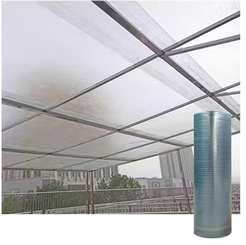 PFCDZDU Polycarbonat Überdachung Panel, Draussen Regenfest Tageslicht Verkleidung Blatt, UV-Schutz Baracke Abdeckung Für Draussen Terrasse Gewächshaus Garten (Farbe : Clear-1mm, Größe : 1.2x10m)