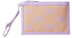 Borsa Gaelle Paris pochette in canvas stampata GAACW00087 lilla