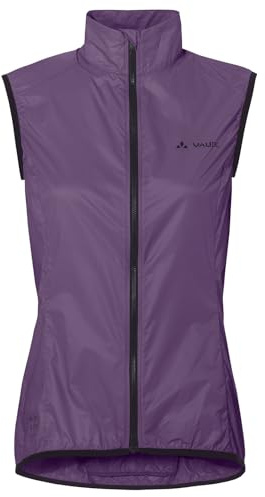 VAUDE Women's Matera Air Vest – Chaleco de viento transpirable para mujer hecho de materiales reciclados para ciclismo con bolsillo trasero