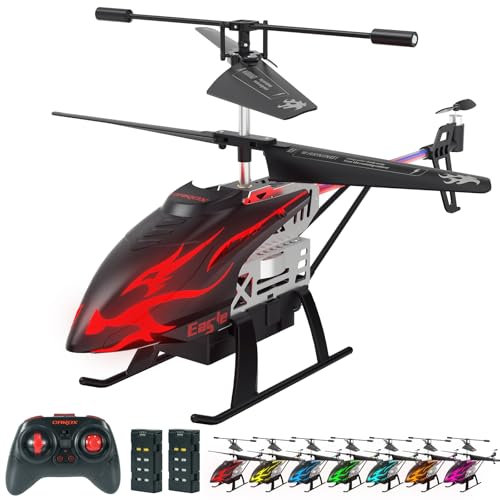 Carox RC Hubschrauber 2.4G Ferngesteuerter Hubschrauber Indoor RC Helikopter Spielzeug mit LED-Licht & 3,5 Kanäle & Gyro Mini Helikopter