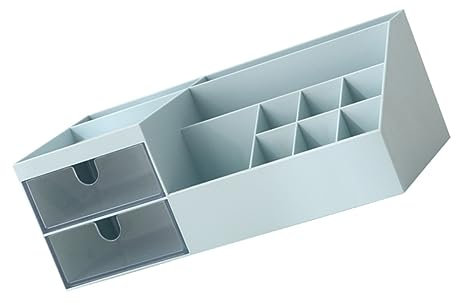 HONMEET Kleinteile-Organizer Mit Ablagefächern – Kunststoffbox Für Den Schreibtisch – Kosmetikaufbewahrung – Büro Wohnzimmer