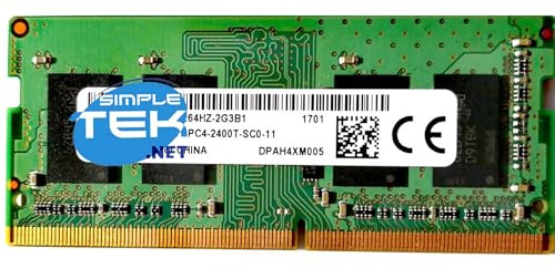 SIMPLETEK - Memoria RAM SODIMM DDR4 4 GB 2400 MHz | Para portátiles y AIO | PC4-19200 (reacondicionado)
