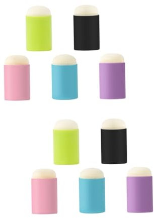STOBOK 2 Sätze Kleister Zeichnen Farbschwämme Pastelle Make-up-entferner-Schwamm Kunstschwämme Fingerstempel Bastelset Fingerschwammpinsel Malschwamm Plastik 5 Stück * 2