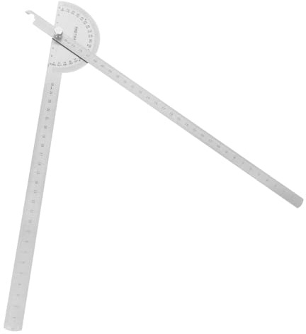 Goniometro in Acciaio Inox Braccio, 30cm, Argento
