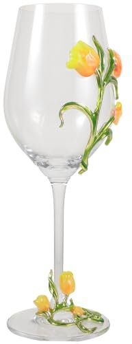 GALPADA Bicchiere da Vino Goffrato Vetro con Design Coppa per Cocktail e Spumante per Feste Compleanni e Anniversari Stabile e Riutilizzabile per Amici e