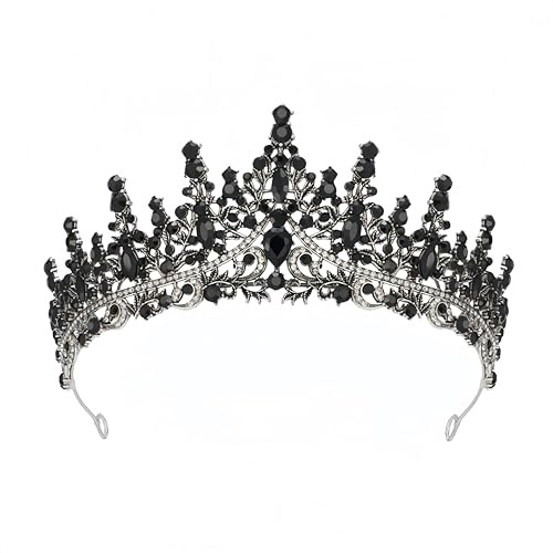 Heanvmyss Kristallkrone Tiara,Hochzeit Braut Kristall Tiara,Barock Krone,Krone Damen,Strass Queen Crowns,Tiaras Kronen Stirnband für Abschlussbälle,Festumzüge,Geburtstagsfeiern