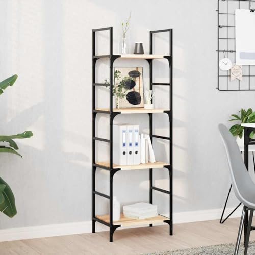 Owoxanthellate Wandregal Set 4 STK 40x30x2 cm Massivholz Akazie Unbehandelt Modernes schwebendes Regal für Küche Bad Wohnzimmer Schlafzimmer Flur Balkon