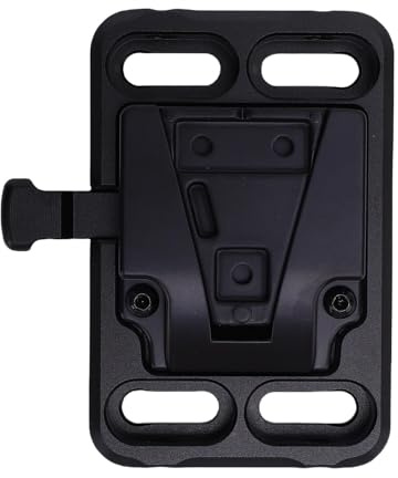 Gedourain Piastra Batteria Compatta con Attacco a V Installazione Flessibile e Ad Alta Resistenza per Stabilizzatore della Fotocamera, Design Portatile per Viaggiatori e Appassionati di attività