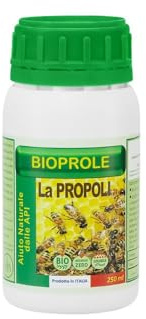 Fitokem Bioprole Propoli per Piante 250ml Concentrato Naturale Per La Difesa Dell'Orto e Piante, Potenziatore Difese, Biologico, Estratto di Propoli Puro Cicatrizzante Per Fiori Frutteti Giardino