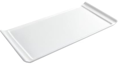 SUPVOX Sushi Plate Ceramic Tray Rectangular Japanese Style Bread Loaf Pan for Party Festival Food Serving
