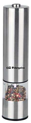 Orbegozo PM 3550 Molinillo de pimienta y sal, acero inoxidable, grueso regulable
