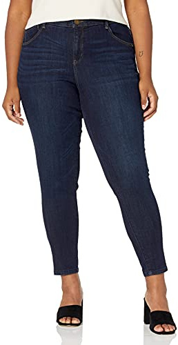 Democracy womens Plus Size Ab Solution Jegging jeans, Indigo, 16 US