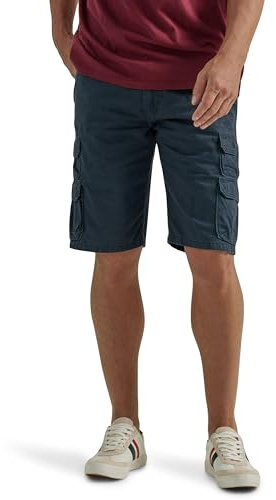 Wrangler Authentics Men's Premium Twill Cargo Short, Midnight, 38