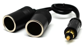 Cliff Top Adaptador Hella(Din) a encendedor de cigarrillos estándar doble - Extensión de cable