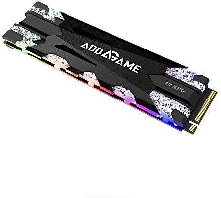 Addlink SSD 2TB M.2 2280 PCIe GEN3X4 NVMe, Heatsink RGB, écriture 3500 Mo/s
