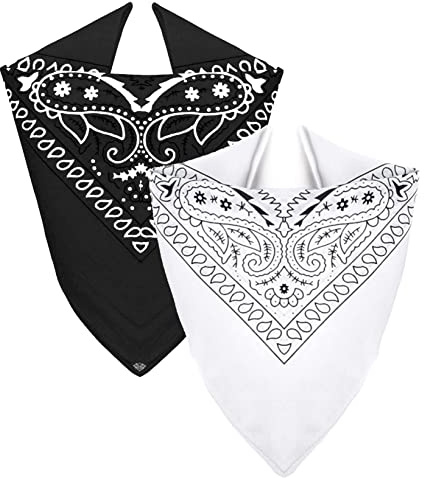 Van Der Rich ® - Set 2 Bandanas aus 100% Baumwolle Halstuch für Herren Damen