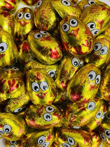 OYOY | 500g Goldene Schokoladen Küken | Milchschokolade mit Milchcremefüllung ca 66 Stück | Osterschokolade Süßigkeiten Kinder Erwachsene