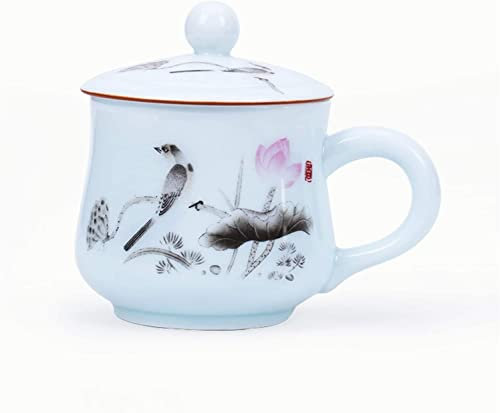 Set di tazzine da caffè espresso in porcellana, tazze in ceramica for la casa, tazza, tazza da caffè, tazza da caffè grande con manico Tazza da caffè gigante in ceramica da 15,8 once Tazza da caffè gr