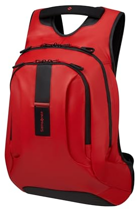 Samsonite Paradiver Light Mochila para ordenador portátil L+, 15,6, 48 cm, 24 l, rojo (Flame Red)