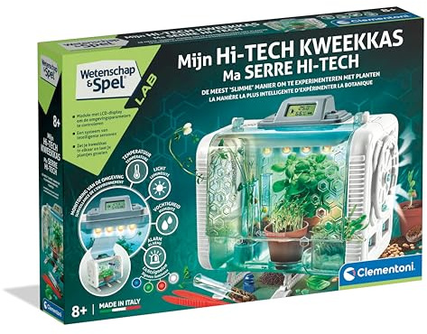 Clementoni Hightech Green House, Kit De Cultiver des Plantes, Multicolore - 56209