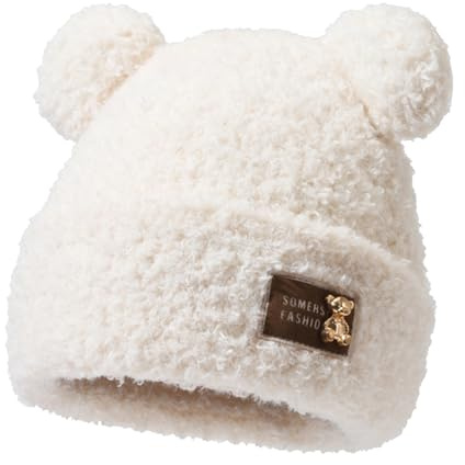 Rayson Gorro de Invierno Mujer con Dos Pompones Slouchy | Cálido y Elegante,Gorro de Grueso,Beanie Holgado,para Otoño Invierno